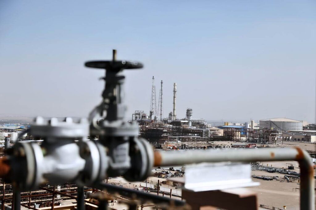 A general view of Isfahan Refinery, one of the largest refineries in Iran